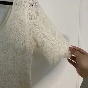 Urban Outfitters | Dresses | Urban Outfitters Cream Lace Dress Sz L |  Poshmark